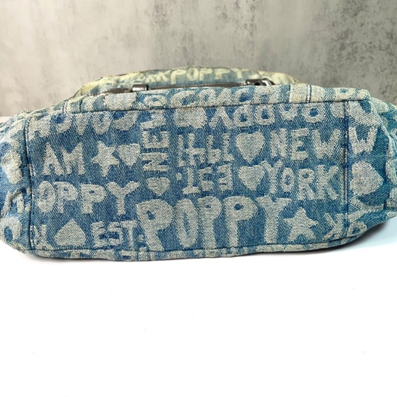 Coach Rare Denim Monogram Poppy Shoulder/Crossbody A1176-16990, Refurbished - Picture 4 of 17